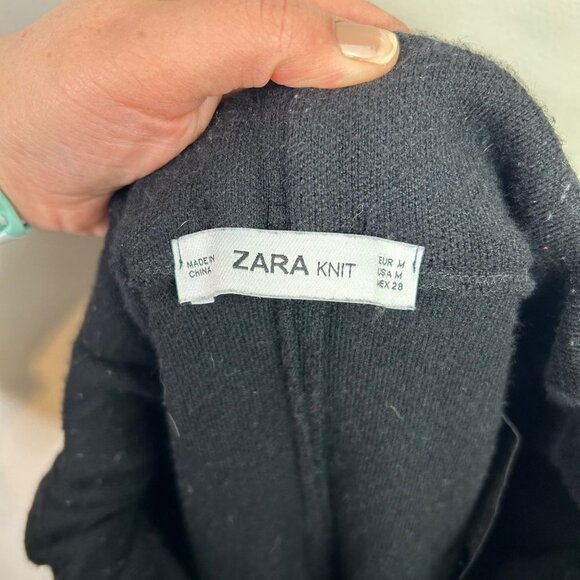 Zara knit black sweat pants size medium - Picture 3 of 5